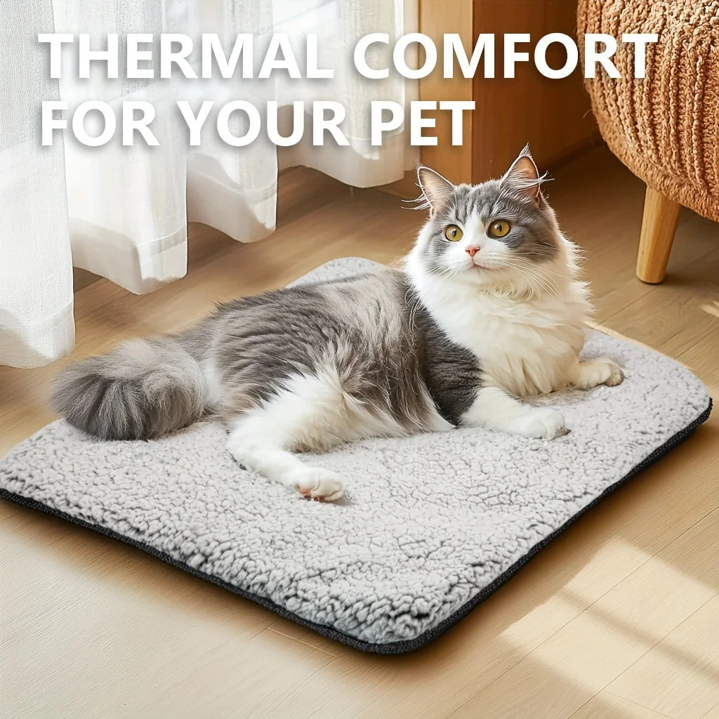 Self-Heating Pet Washable Cushion Mat for Cats and Dogs