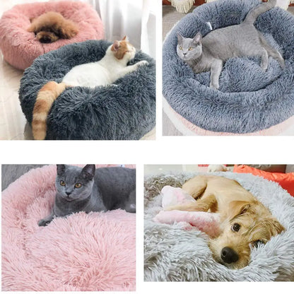 Large Dog Beds - Soft Round Plush