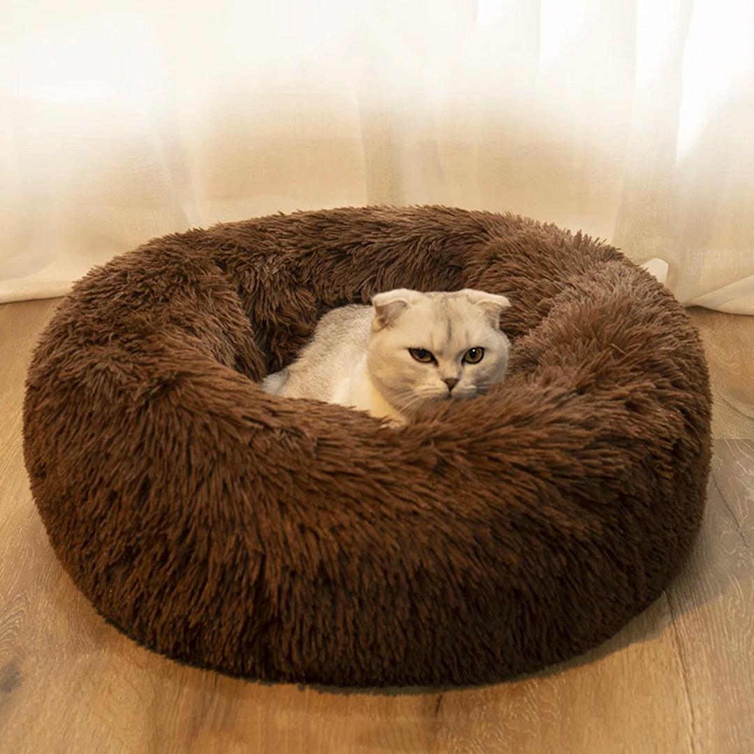 Large Dog Beds - Soft Round Plush