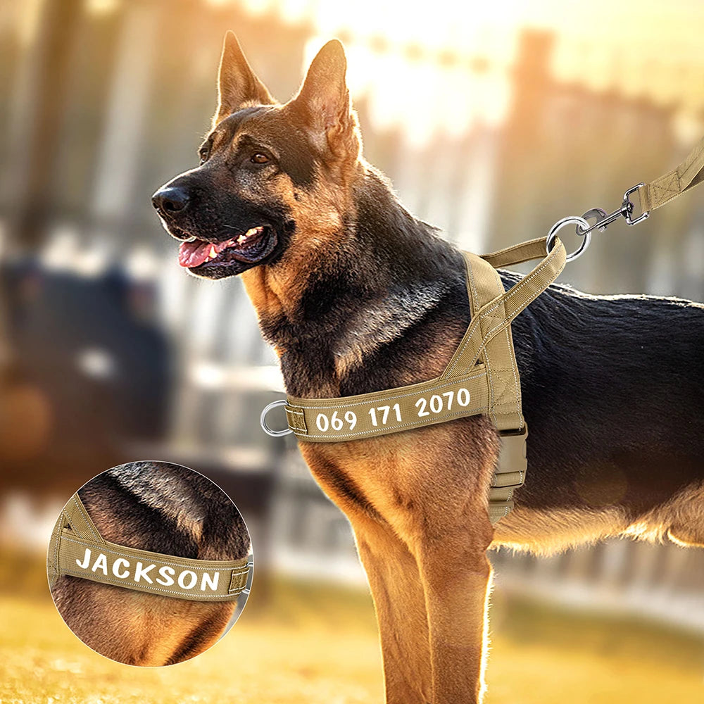 Personalized Dog Military Tactical Harness