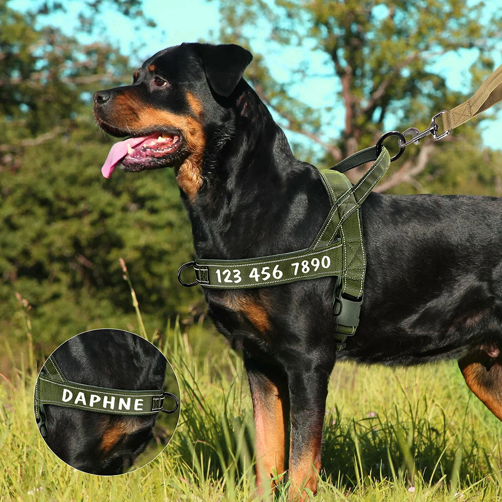 Personalized Dog Military Tactical Harness