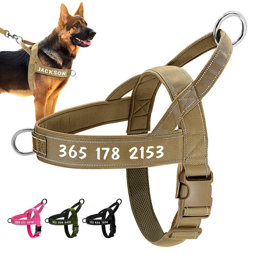 Personalized Dog Military Tactical Harness