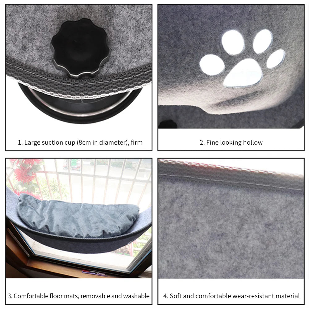 Cat window hammock with comfortable materials