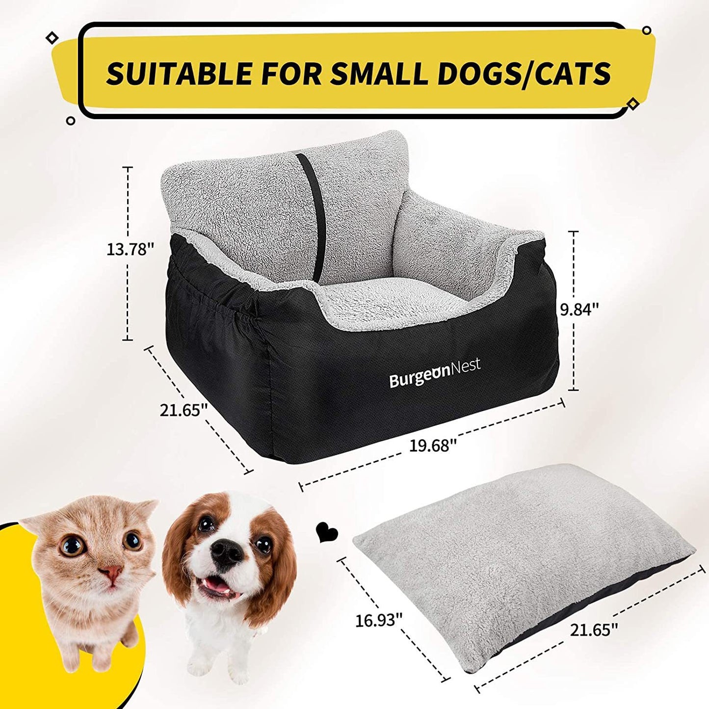 Dog Car Seat for Small Dog Waterproof