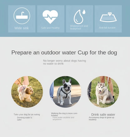 Portable Pet Water Bottle and Feeder Bowl