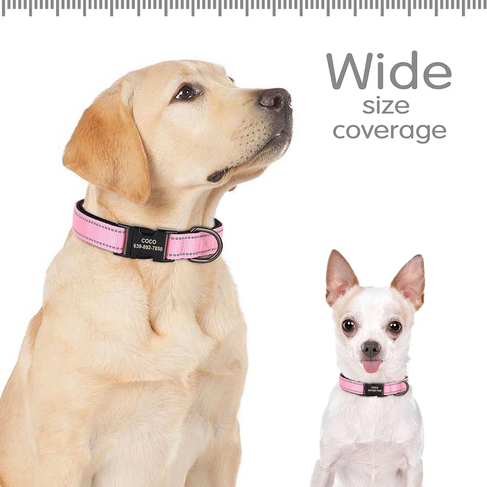 Personalized Reflective Dog Collars