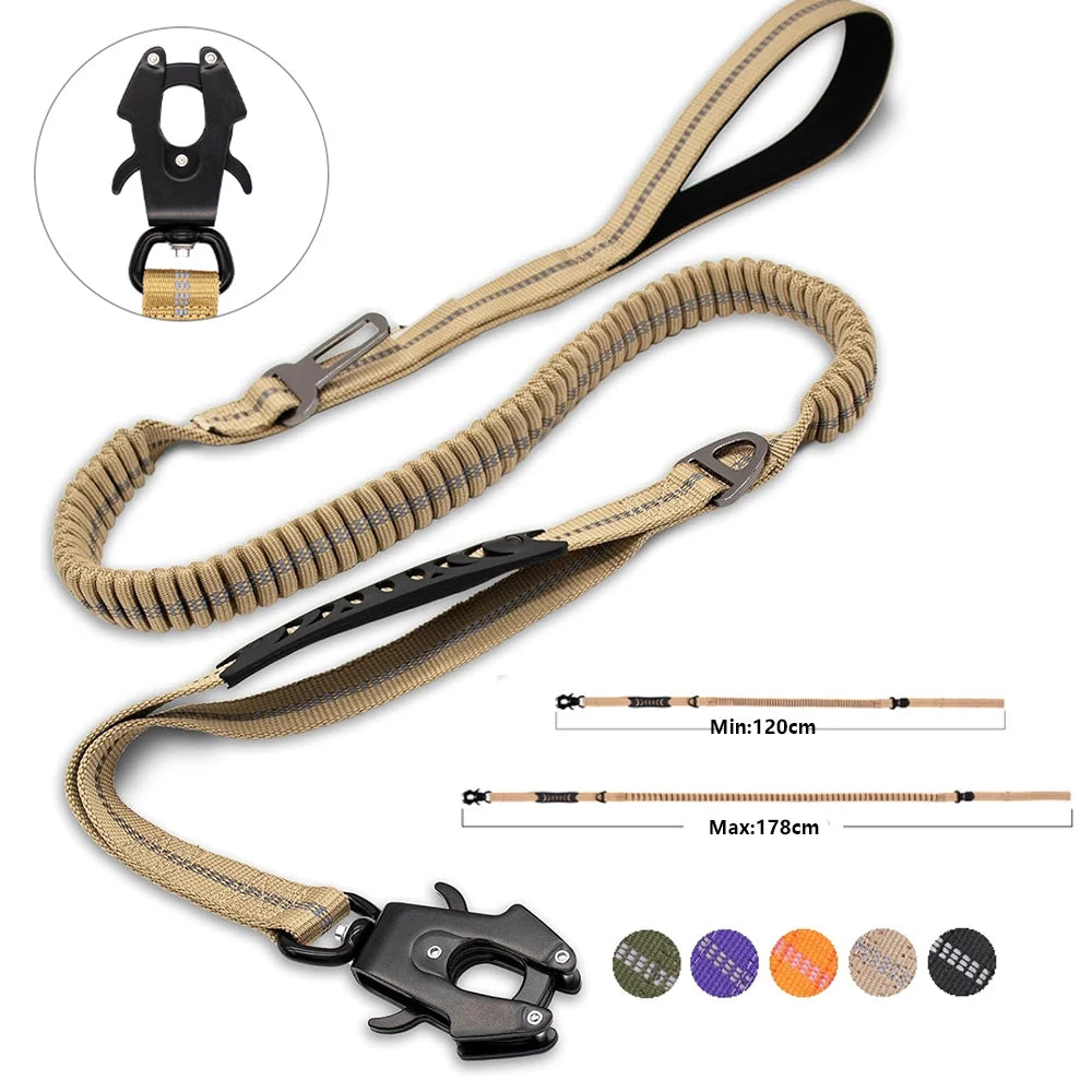 Dog Training Leads and Leashes with Car Seatbelt Attachment