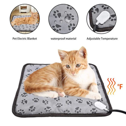 Pet Heated Mat Temperature Adjustable for Dog and Cat