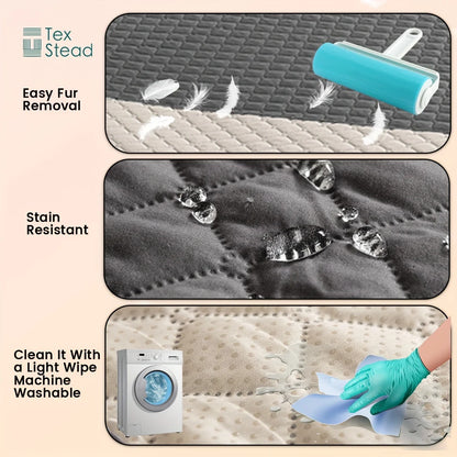 Anti Leaking & Non-Slipping Bed Cover for Cats Dogs