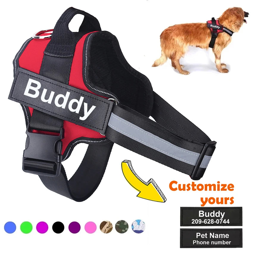 NO PULL Personalized Dog Harness