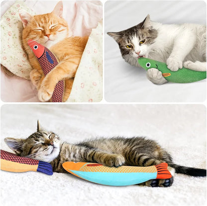 Cat Fish Toy - Interactive Pillowfish