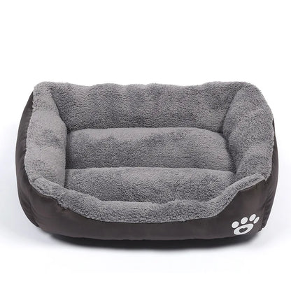 Large Dog Bed Square Plush Kennel