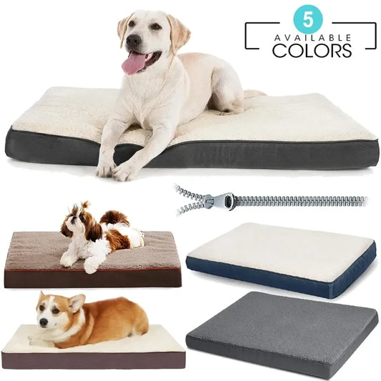 Plush Memory Foam Bed for Large Dog