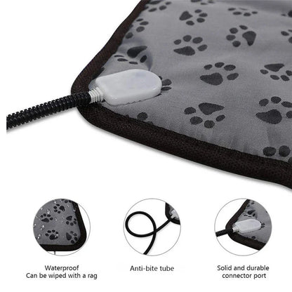 Pet Heated Mat Temperature Adjustable for Dog and Cat