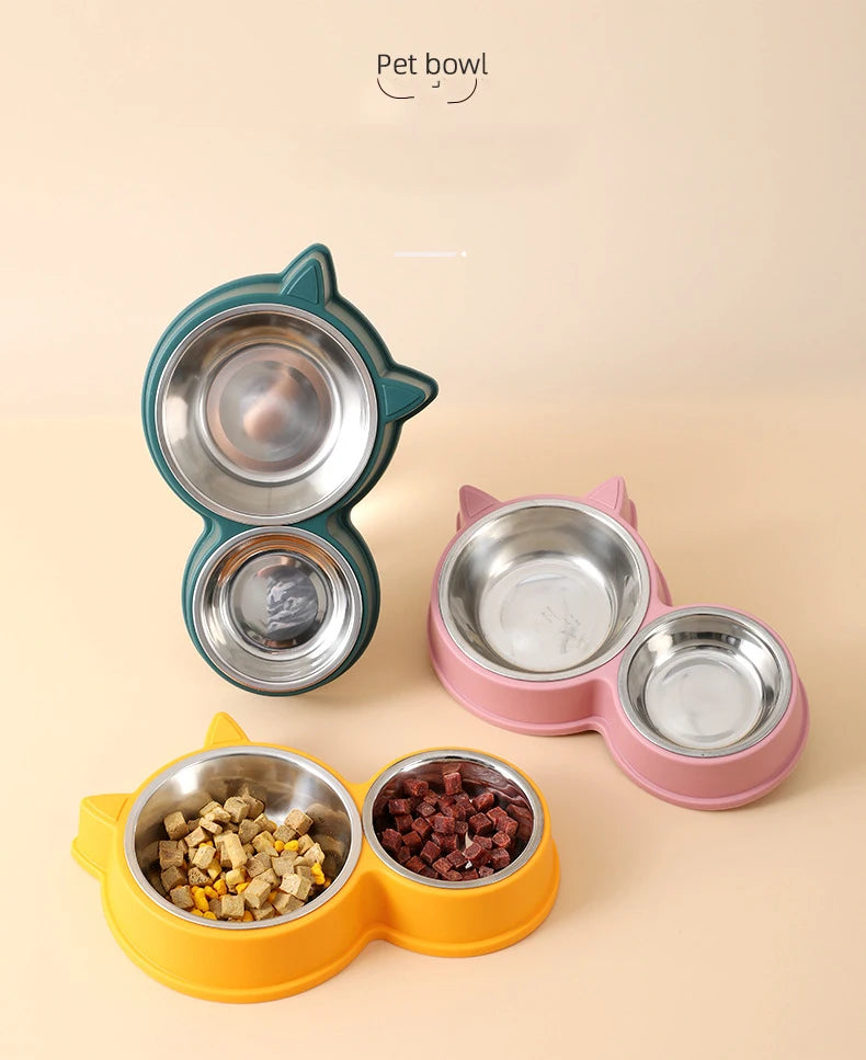 Puppy Kitten Stainless Steel Food Bowl and Drinker