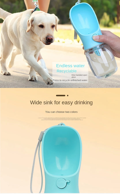 Portable Pet Water Bottle and Feeder Bowl