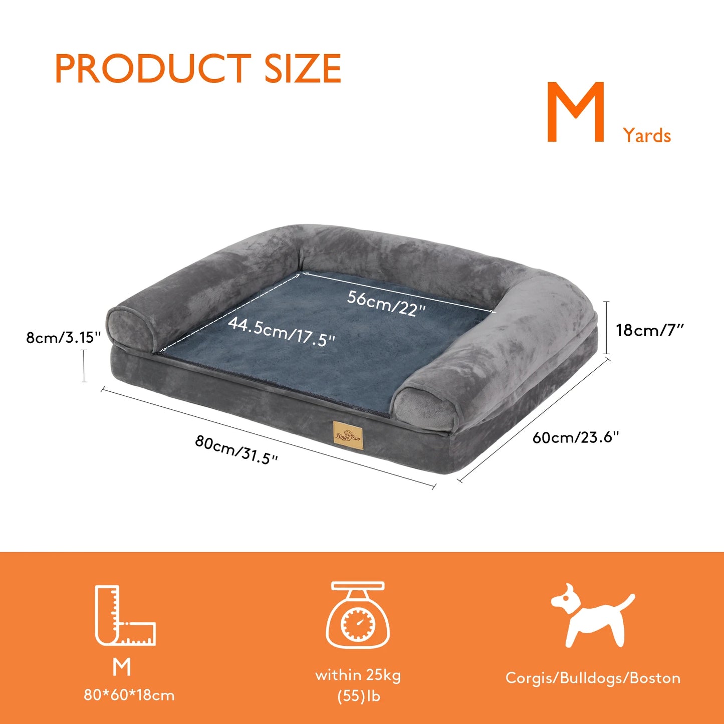 Dog Sofa Bed Extra Large Orthopedic Mattress