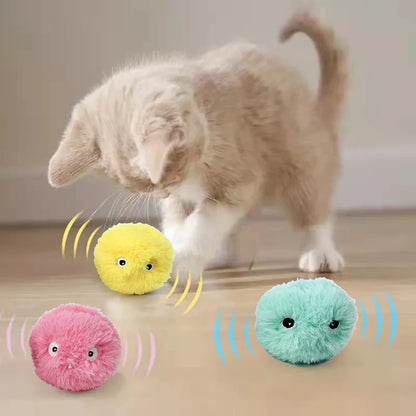 Cat Plush Toy - Smart Interactive Plush Electric Ball