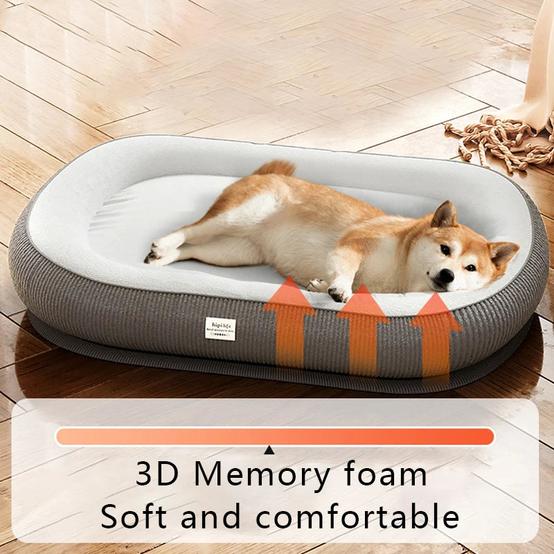 Dog Soft Memory Foam Kennel Bed