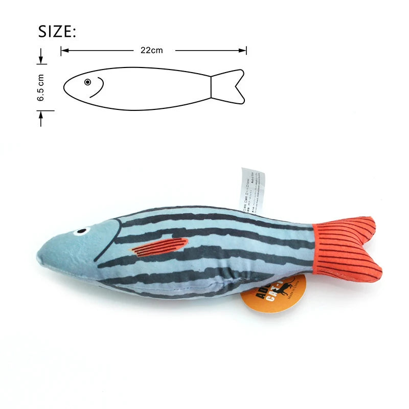 Cat Fish Toy - Interactive Pillowfish