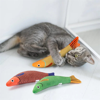 Cat Fish Toy - Interactive Pillowfish