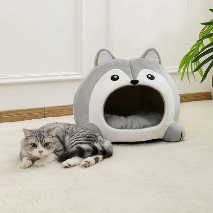 Cat Animal-Shaped Cave Bed