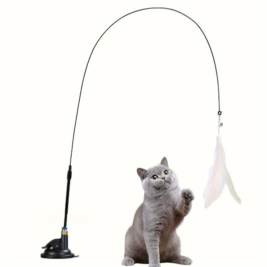 Feather Cat Toy - Interactive Bell & Feather Wand