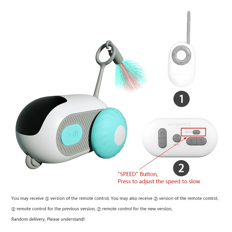 Remote Control Cat Toy - Interactive Sports Car