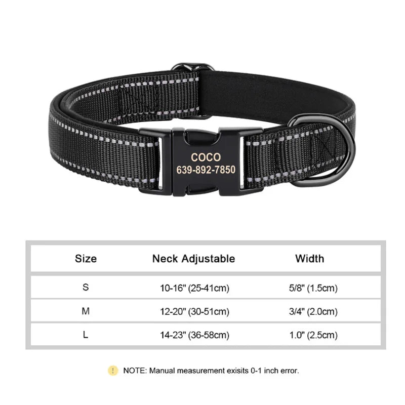 Personalized Reflective Dog Collars