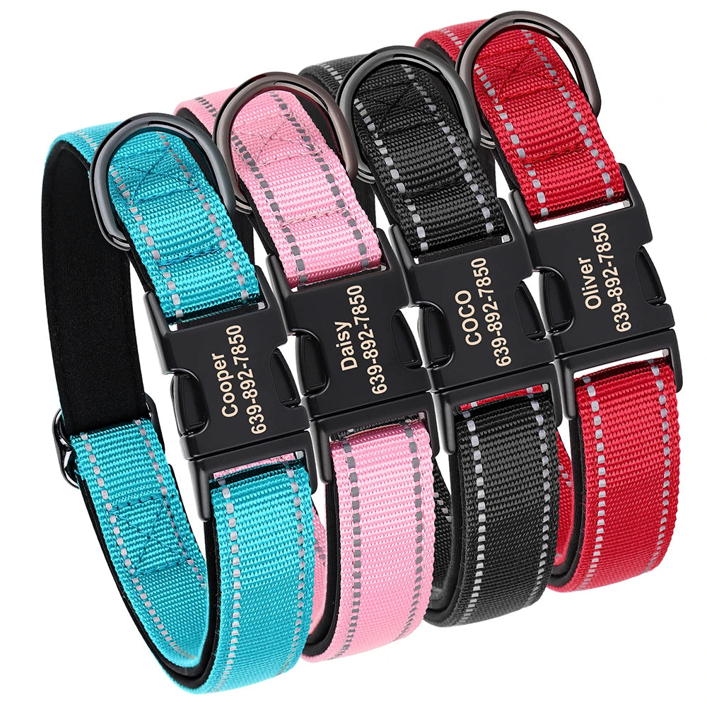 Personalized Reflective Dog Collars