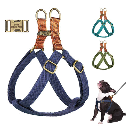 Personalized Dog Harness Soft Nylon