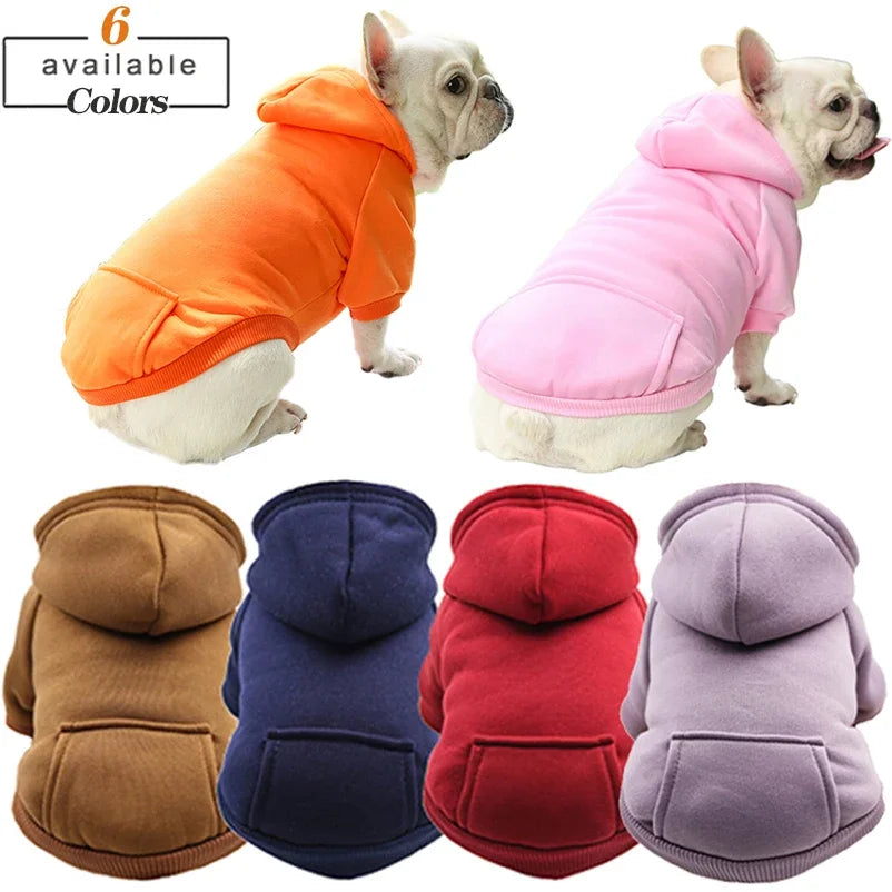 Dog and Cat Winter Hooded Sweatshirt