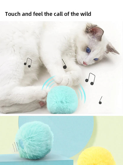 Cat Plush Toy - Smart Interactive Plush Electric Ball