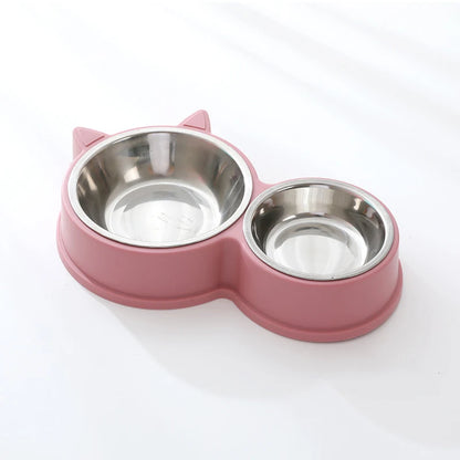 Puppy Kitten Stainless Steel Food Bowl and Drinker