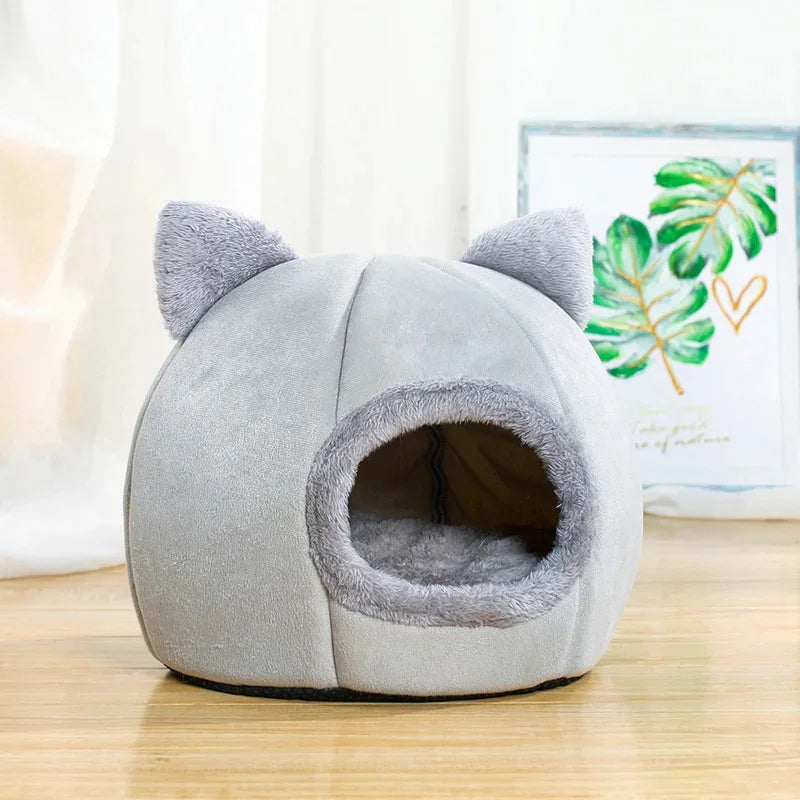 Cat Self-Warming Hut Cave Bed