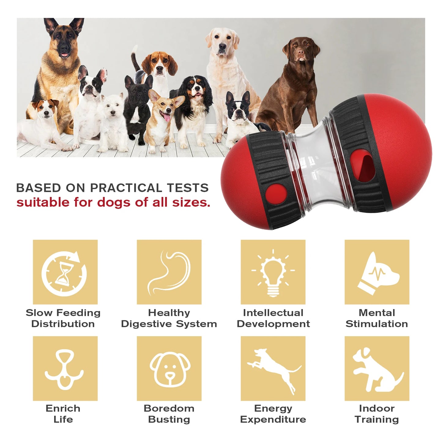 Indestructible Dog Toys - Interactive Slow Feeder