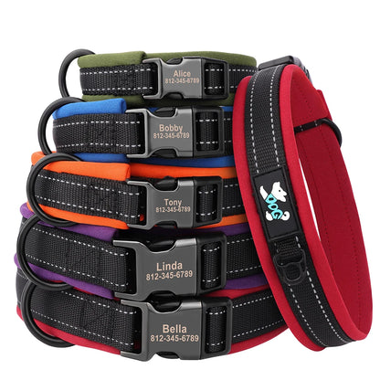 Personalized Reflective Dog Collars