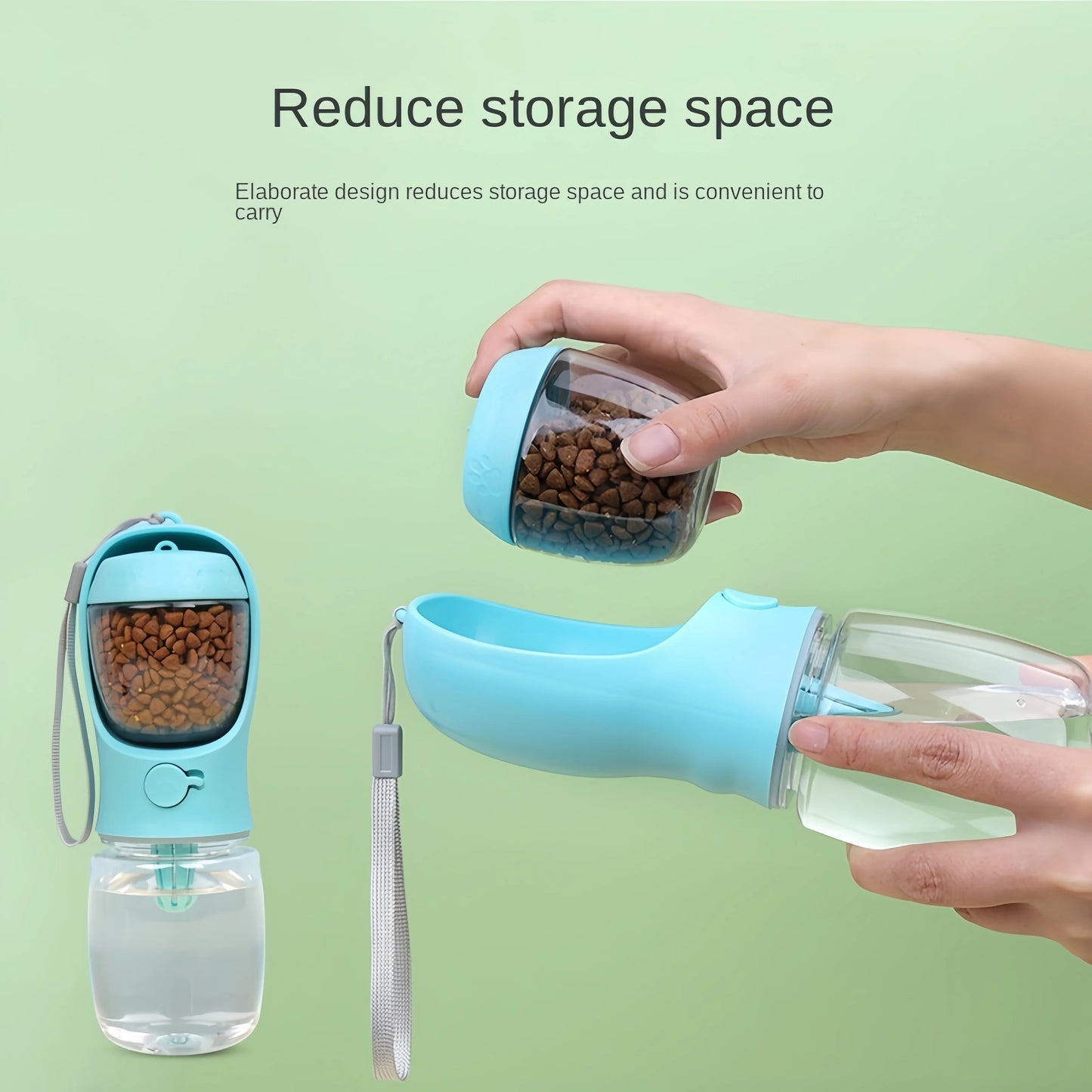 Portable Pet Water Bottle and Feeder Bowl