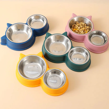 Puppy Kitten Stainless Steel Food Bowl and Drinker