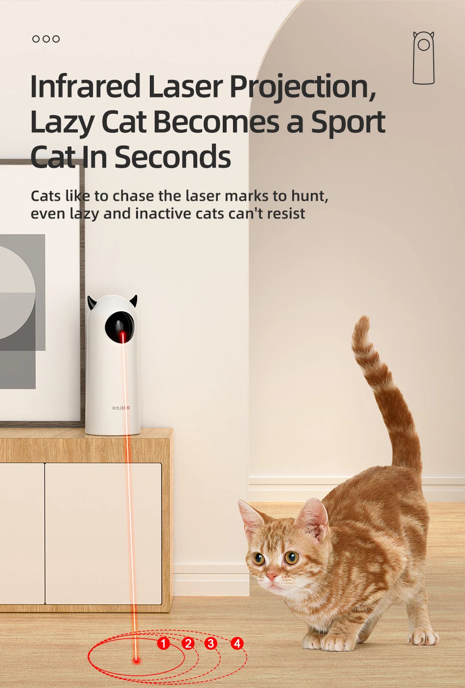 Cat Laser Toy - Smart Teasing Toy