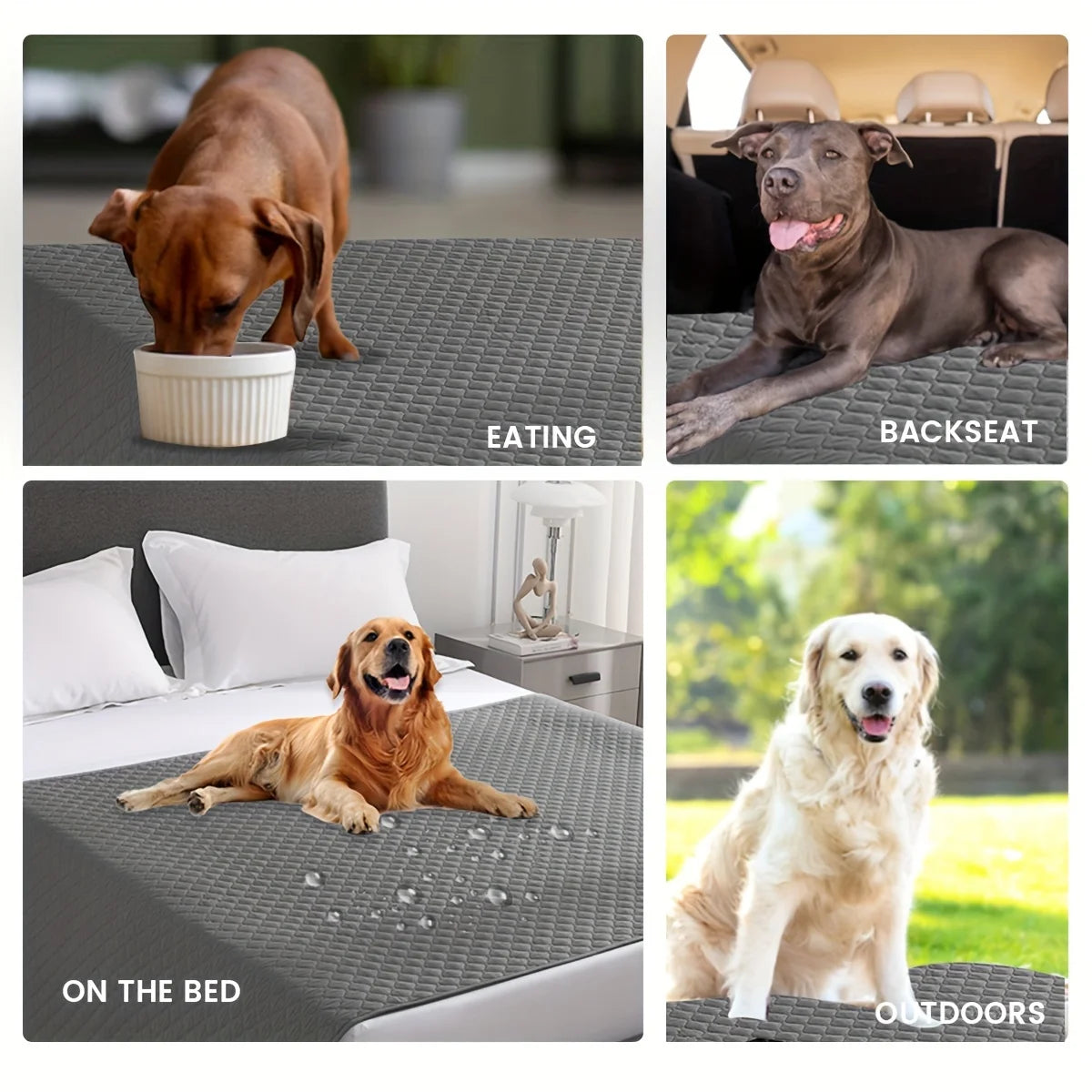 Anti Leaking & Non-Slipping Bed Cover for Cats Dogs