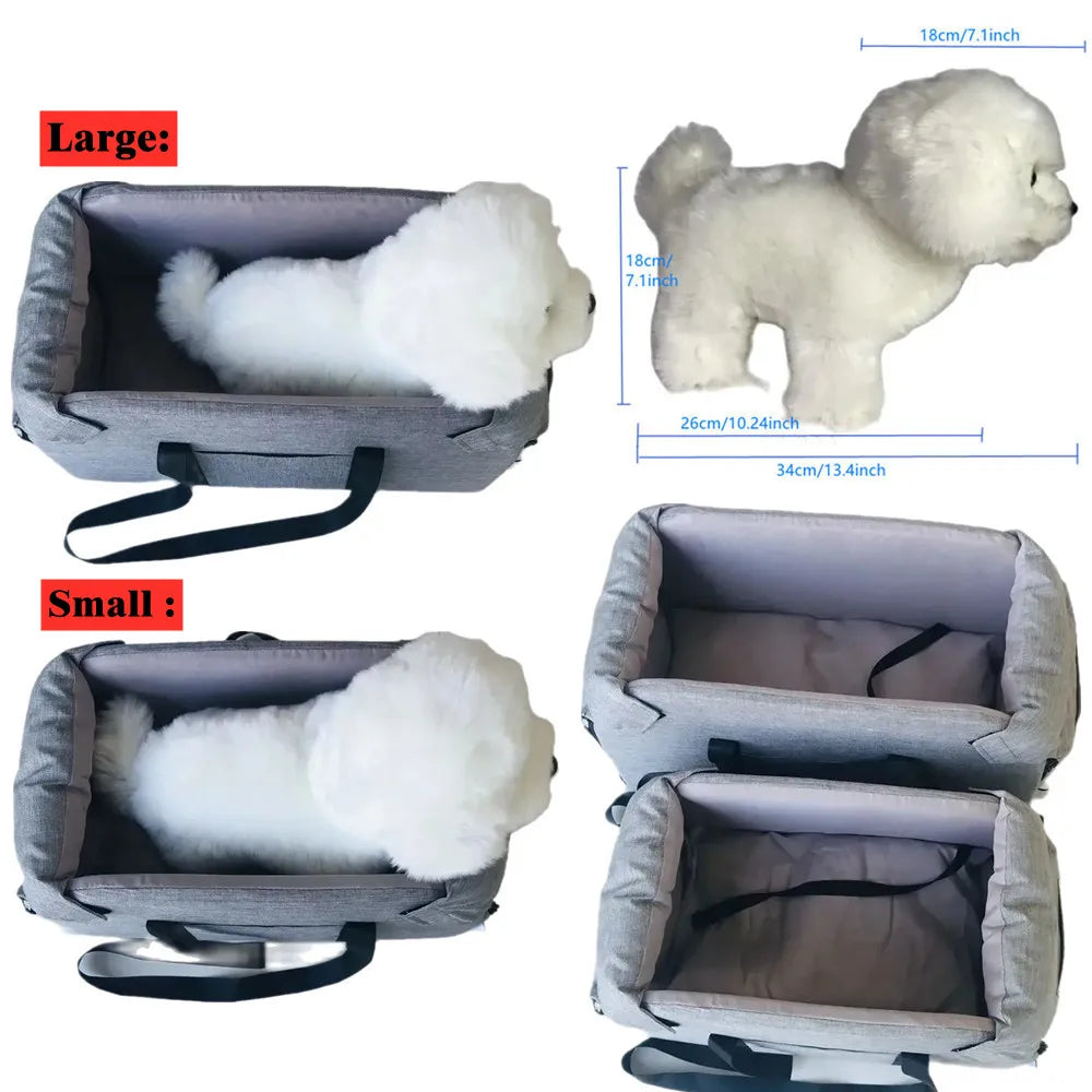 Dog Car Seat Bed Portable Dog Carrier for Small Dogs