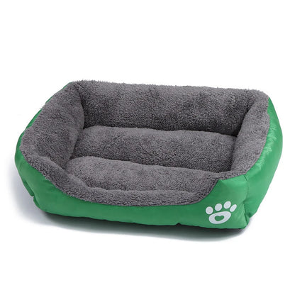 Large Dog Bed Square Plush Kennel