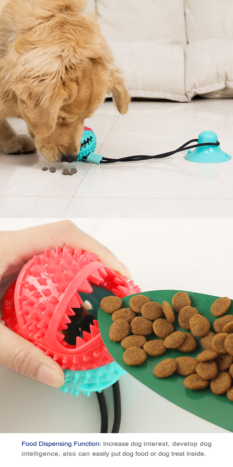 Dog Enrichment Toys - Interactive Chewing and Teeth Cleaning