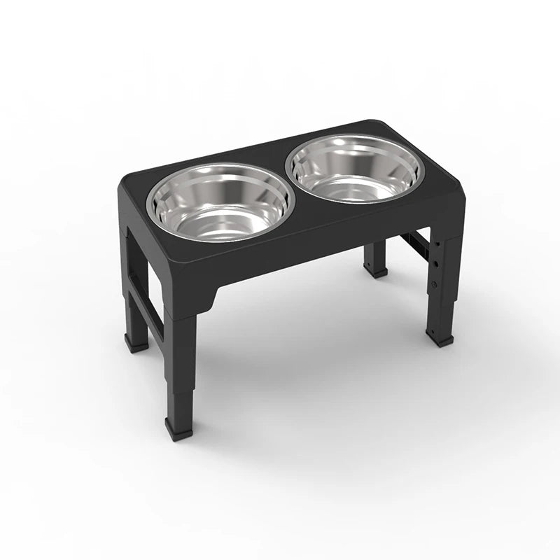 Raised Stand with Double Food Water Bowls