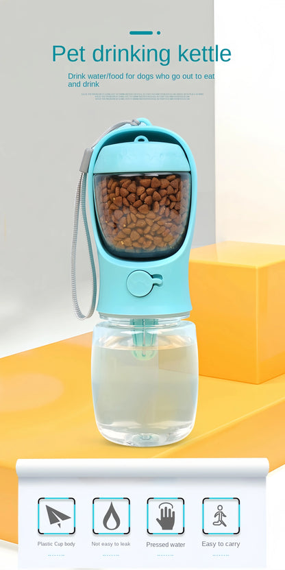 Portable Pet Water Bottle and Feeder Bowl