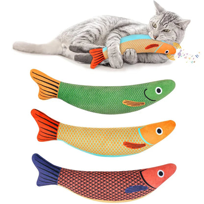 Cat Fish Toy - Interactive Pillowfish