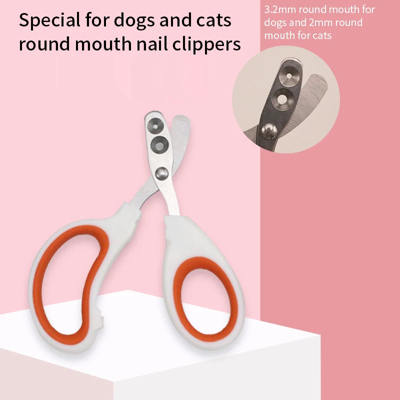 Stainless Steel Nail Clippers for Small Cats and Dogs