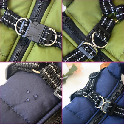 Dog Winter Coat with Harness