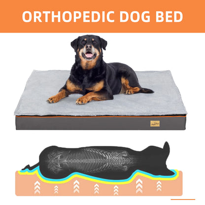 Waterproof Orthopedic Dog Bed with Washable Cover